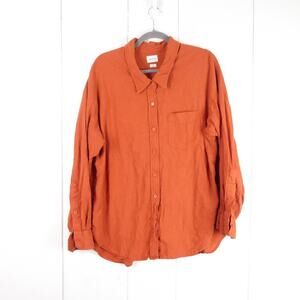 Wilfred Free Button Down Shirt Womens SZ M Long Sleeve Casual Everyday Staple